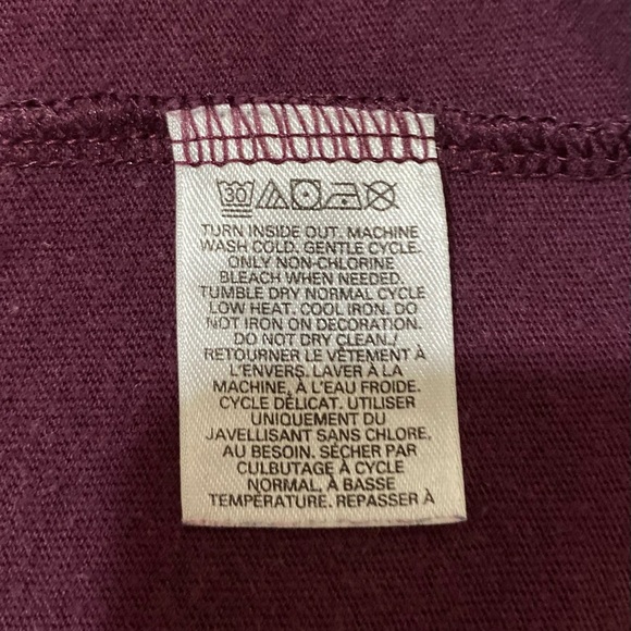 PINK V.S. ~Woman’s X-Small Burgundy Pajama Sleep Shirt “Nap Game Strong” - Picture 8 of 10